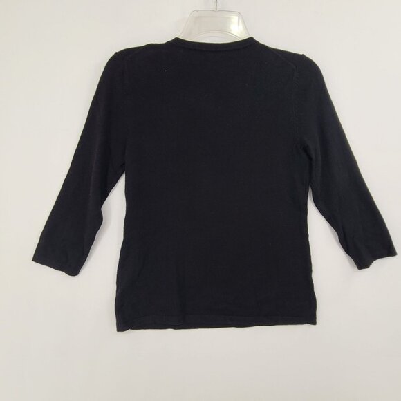 J. Mclaughlin Women's Long Sleeve Pullover  Knit Top Black Size XS - Picture 6 of 9